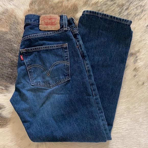 Vintage Levi’s 501 Straight-Leg Non-Stretch 100% Cotton Denim Jeans W31 L30 - Picture 2 of 15